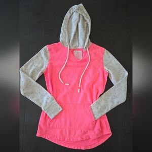 SO Neon Pink Hoodie with Black Accents